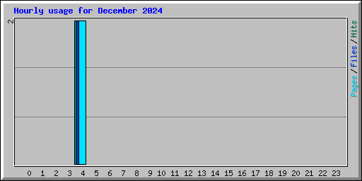 Hourly usage for December 2024